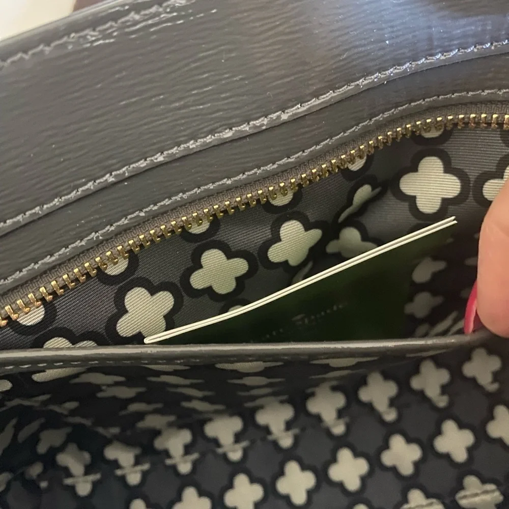 kate spade Angelica Beacon Court crossbody in shadow gray
